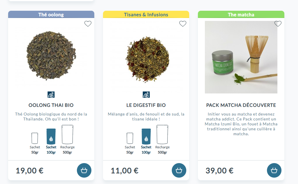 Présentation des Formats et Conditionnement